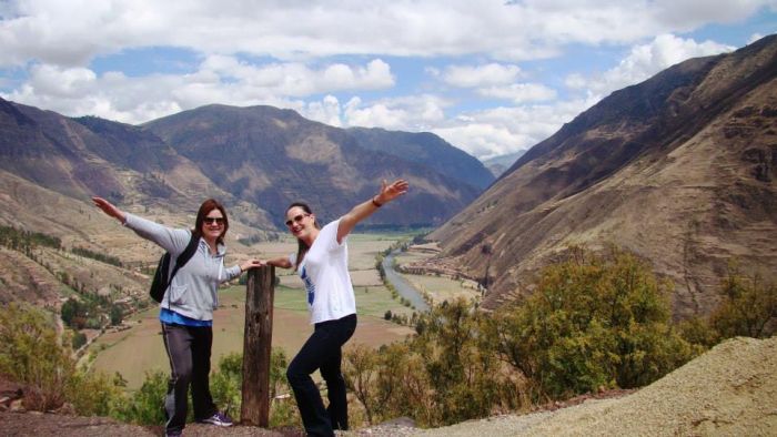 Melissa e Lucilene em Machu Picchu - Peru